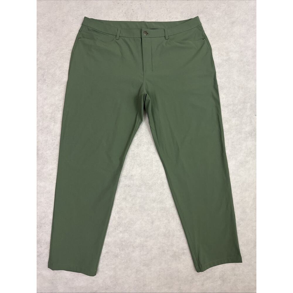 Lululemon ABC Pants Mens 40 Green Warpstreme Classic Fit 5 Pocket Golf Casual - Picture 5 of 11